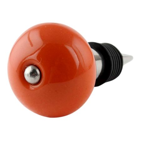Orange Round Wine Bottle Stopper
